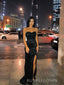 Sparkly Sweetheart Black Sequins Mermaid Long Prom Dresses, BGS0497