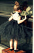 Cool Black Tulle Little Girl Dresses, Affordable Flower Girl Dresses, Little Black Dress, FG044 - Wish Gown