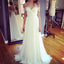 Beach Off Shoulder Lace Appliqued Chiffon Bohemian Wedding Dresses Bridal Gowns, BG51519