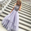 Lavender Beaded Top Inexpensive Evening Ball Gown Long Prom Dresses, BG51525 - Bubble Gown