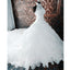 Lace Halter Gorgeous Brides Long Wedding Dresses with Long Train, BG51579