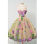 Beautiful Unique Flowers Gorgeous Lovely Short Homecoming Dresses, BG51605 - Bubble Gown