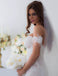 Off the Shoulder Mermaid Applique Charming Long Wedding Dress, BG51610