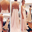 Simple Backless Chiffon Junior Cheap Long Prom Dresses, BG51171