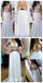 White V- Back Long Cheap Evening Party Long Prom Dresses, BG51230