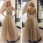 Tulle Open Back Evening Cheap Long Prom Dresses, BG51221