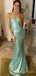 Sweet Heart Mermaid Spaghetti Straps Long Evening Prom Dresses, Custom Prom Dresses, BGS0010