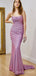 Simple Spaghetti Straps Sparkly Mermaid Long Evening Prom Dresses, Custom Prom Dress, BGS0062