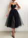 Simple A-line Tulle Spaghetti Straps Long Evening Prom Dresses, Custom Prom Dress, BGS0144