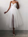 Simple A-line Tulle Spaghetti Straps Long Evening Prom Dresses, Custom Prom Dress, BGS0144