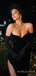 Mermaid Black Velvet Strapless Long Evening Prom Dresses, Custom Sweet Heart Prom Dress, BGS0167