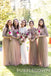 Sequin Half Sleeves A-line Tulle Long Bridesmaid Dresses , BN1036