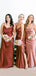 Spaghetti Straps Side Slit Long Custom Bridesmaid Dresses , BN1301