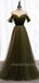 Off Shoulder Long Evening Prom Dresses, Cheap Sweet Prom Dresses, MR7069