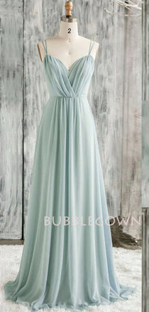 Simple Backless Chiffon Long Evening Prom Dresses, Cheap Custom Prom Dress, MR7230