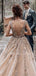 Blue Lace A-line Tulle Long Evening Prom Dresses, Evening Party Prom Dresses, MR7240