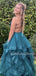 Sexy Backless V Neck Long Evening Prom Dresses, Cheap Custom Prom Dresses, MR7253