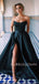 A-Line Black Satin Backless Long Evening Prom Dresses, Cheap Custom Backless Prom Dresses, MR7321