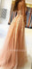 Blue Tulle Appliques A-line Lace Long Strapless Evening Prom Dresses, Cheap Custom Prom Dresses, MR7577