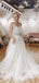 A-line Strapless White Tulle Long Evening Prom Dresses, Wedding Dresses, MR7879