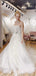 A-line Strapless White Tulle Long Evening Prom Dresses, Wedding Dresses, MR7879