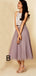 Two Pieces Cap Sleeve Sequin Top Organza Long Bridesmaid Dresses, BG51362