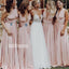 Pretty Mismatched Styles  Long Bridesmaid Dresses BMD004