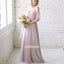 Elegant Sabrina Chiffon Long Bridesmaid Dresses  BMD043