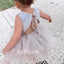 Cute Flower Lovely A-line  Sleeveless Tulle Flower Girl Dresses, FDH008