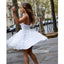 Spaghetti Strap Sweetheart Lace Short Homecoming Dresses DSA123