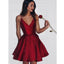 Popular Simple Cheap Spaghetti Strap Short homecoming dress, BH127