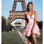 Spaghetti Strap Sweetheart Lace Short Homecoming Dresses DSA123