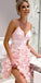 Spaghetti Strap Sweetheart Lace Short Homecoming Dresses DSA123