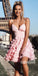 Spaghetti Strap Sweetheart Lace Short Homecoming Dresses DSA123