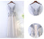 Beautiful Half Sleeves Tulle Applique Elegant Cheap Long Prom Dresses, BGP022 - Bubble Gown