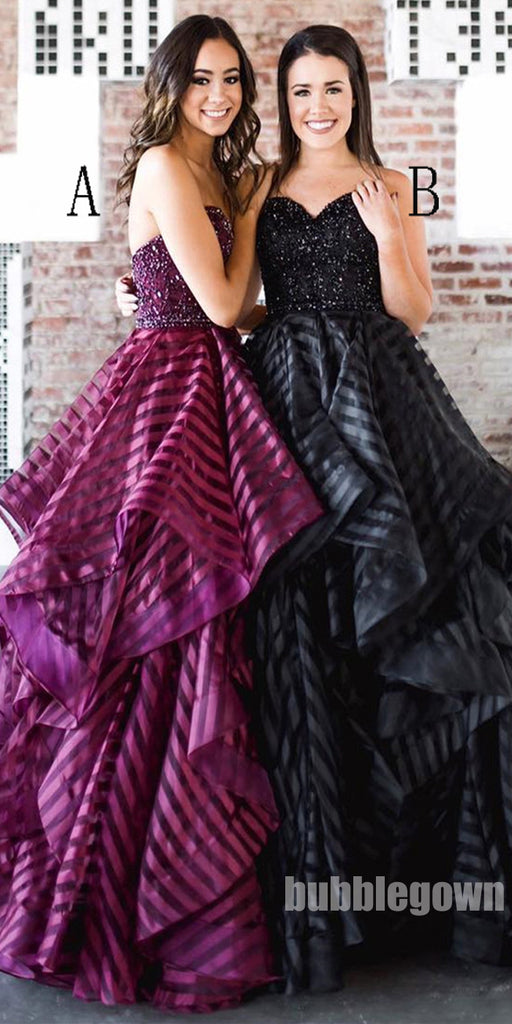 Elegant Sweetheart Black Formal Inexpensive Popular Long Prom Dresses, BGP092