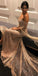 Off the Shoulder Sparkle Long Sleeves Long Prom Dresses, WP023