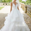 Charming V-back Elegant Tulle Bridal Long Wedding Dresses, BGH008