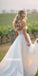 Pretty Off-the-Shoulder Split Side Dream Wedding Dresses, BGH037