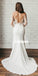 Elegant See Through Mermaid Split Side Dream Wedding Dresses, BGH059