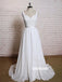 Pretty Soft White A-line Chiffon Dreaming Wedding Dresses, BGH093