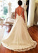 A Line Cheap Lace Sweetheart Long Bridal Beach Wedding Dresses, BGP259 - Bubble Gown