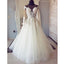 Inexpensive Tulle Applique Long Sleeves Online Long Wedding Dresses, BGP278 - Bubble Gown