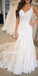 Mermaid Lace Applique Elegant Bridal Long Wedding Dresses, BGP265