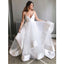 Open Back Spaghetti Strap Simple Cheap Bridal Long Wedding Dresses, BGP229